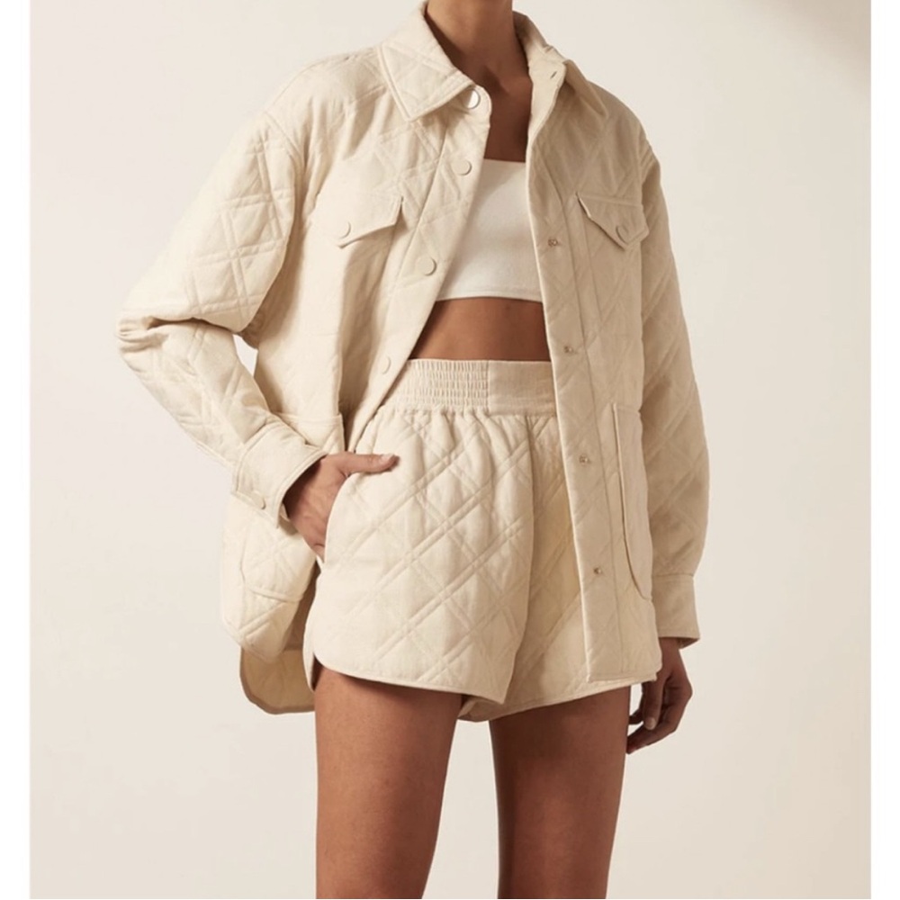 Shona Joy Alessia Oversized Quilted Jacket Shacket Small - Picture 3 of 6